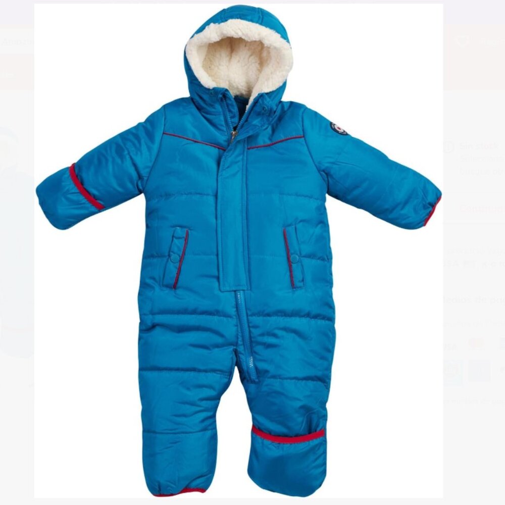 NWOT Ben Sherman Snowsuit Polar Fleece Lined Sherpa Fur Hood 6-9 months